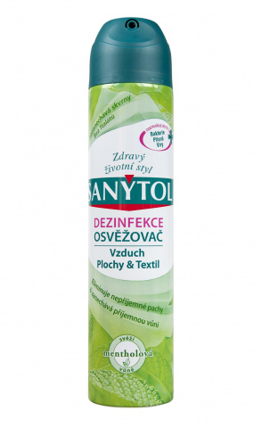 Sanytol dezinfekce osvěžovač vzduchu 300ml Mentol